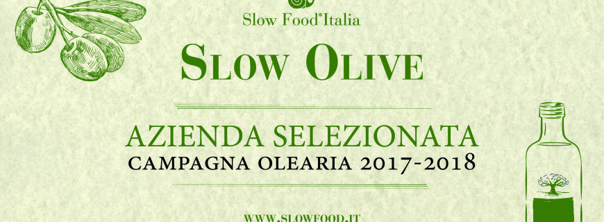 Azienda è stata selezionata da Slow Food Italia